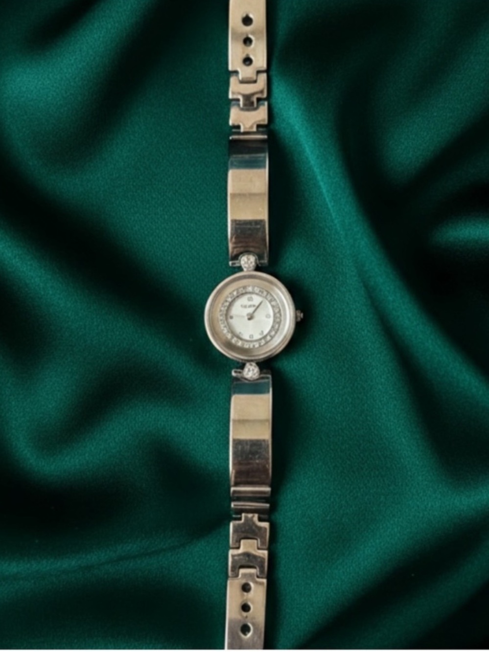 Swiss made  Crystal Accent Round Watch